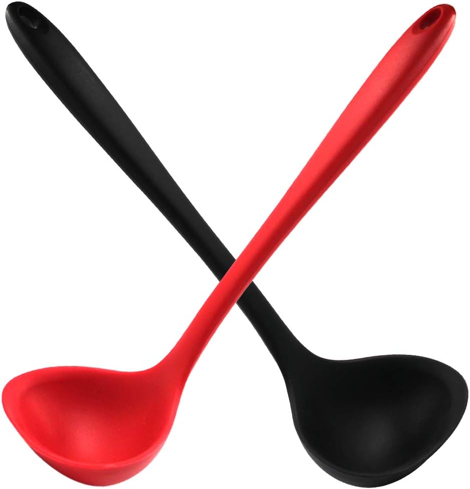 Home Cooking Meals - Silikonowe łyżki do zupy Nieprzywierająca, odporna