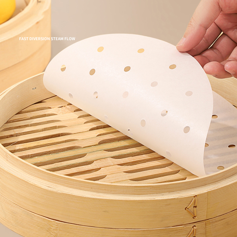 Steamer Bamboo Set - 50 sztuk bambusowe papiery do gotowania