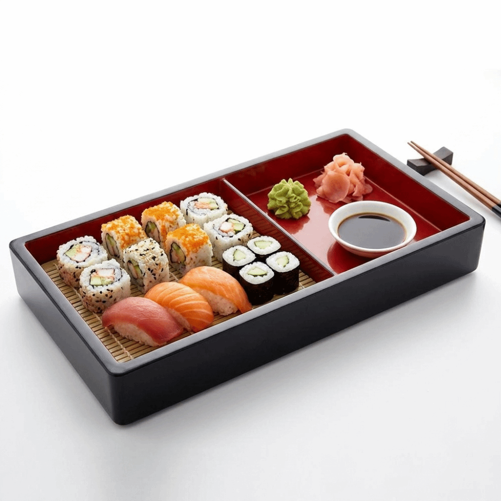 Sushi Mat Bamboo - Wielofunkcyjny talerz na zimną nudlegę z