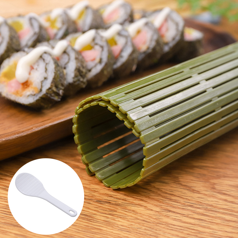 Sushi Mat Bamboo - Duże zielone plastikowe narzędzie do sushi