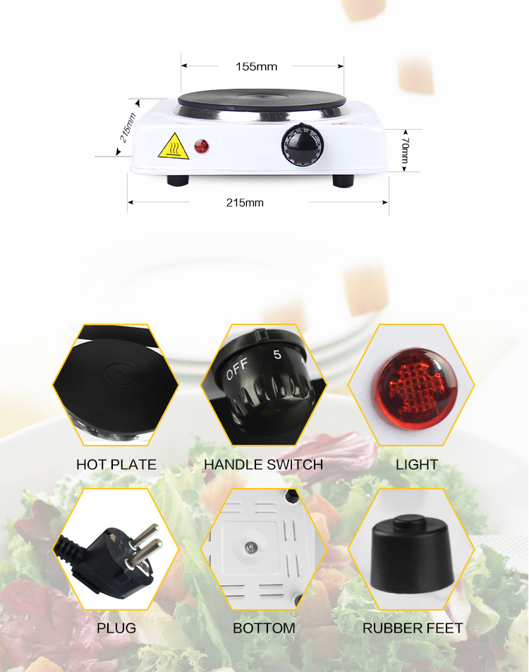 220V 1000W ue wtyczka żelazko  – Home Cooking Heater recenzja i cena