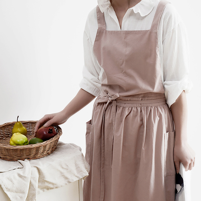 Damski bawełniany lniany fartu – Home Cooking Japanese recenzja i cena