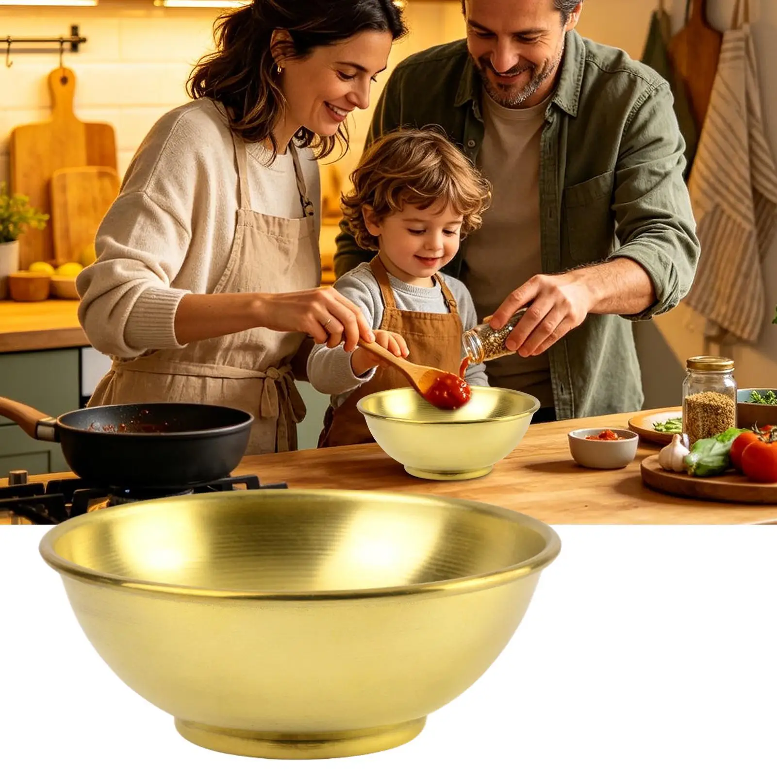 Miedziana miska, duże pojemnik – Home Cooking Food recenzja i cena