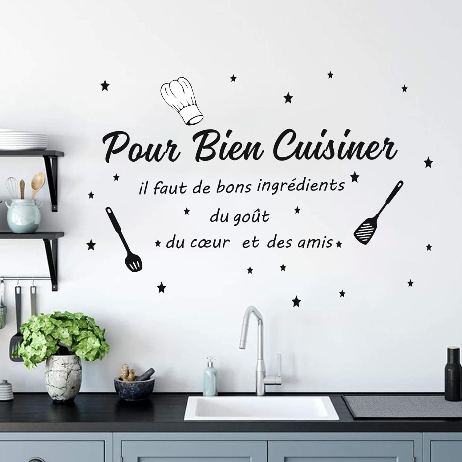 Naklejka ścienna z cytatem o m – Home Cooking Meals recenzja i cena