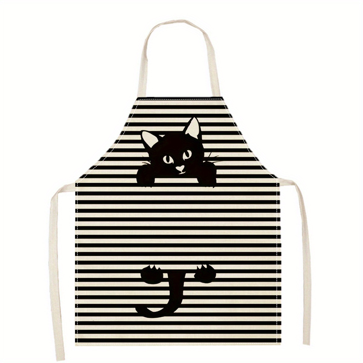 Fartuch lniany z zabawnym nadr – Home Cooking For Cats recenzja i cena